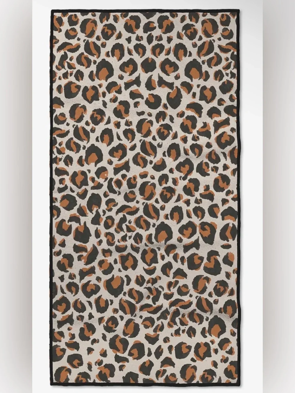 NWT Geometry Fitness Towel in Leopard Print